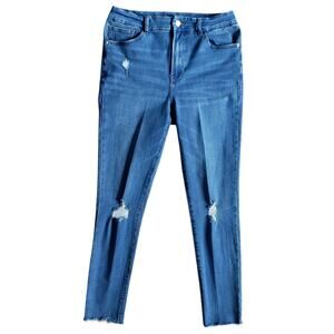 Express Jeans Womens M Skinny High Rise Ultra Hyper Stretch Mom Pants 29x27